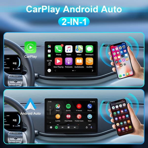 Carplay / Android Auto adapter - trådbunden till trådlös omvandlare