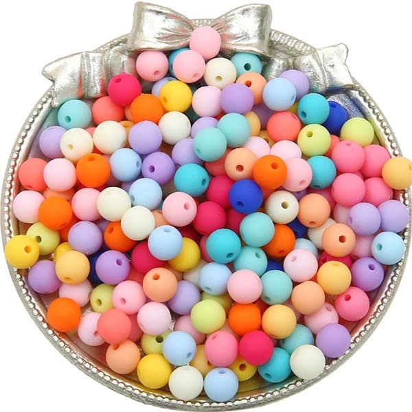 DIY Akryl Regnbåge Telefon Charm Pärlor - 30 st Macaron Pärlor för Smyckestillverkning