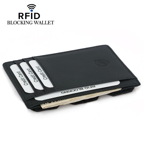 RFID-blokerende læderpung - slankt og kompakt design