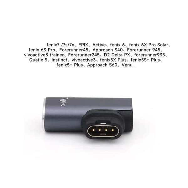 Adapteri: Micro-naaras Garmin-kelloon, sivuttaiskulma, 2 kpl