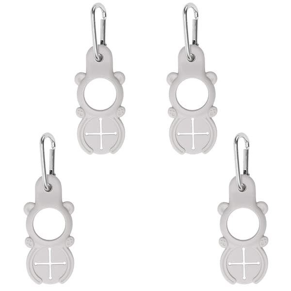 Vattenflaskklämma Utomhus Rese Ryggsäck Krok Set med 4 Grey Grey