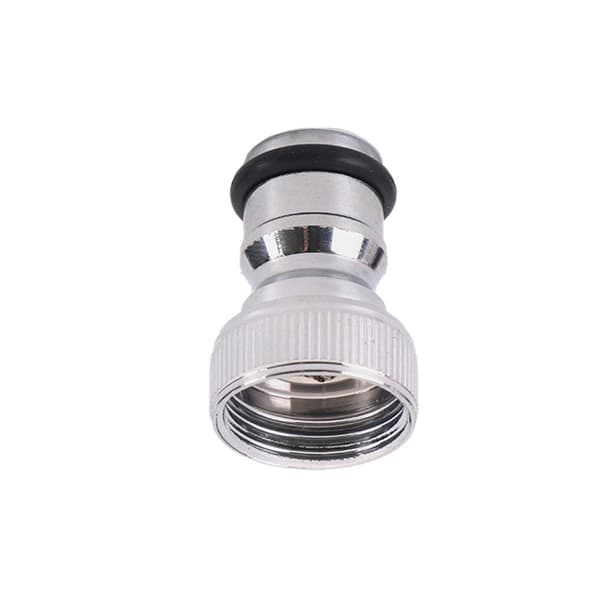 Vandhaneadapter - Indvendig 1/2" Nippelbeslag til Hurtig Tilslutning Silver Silver