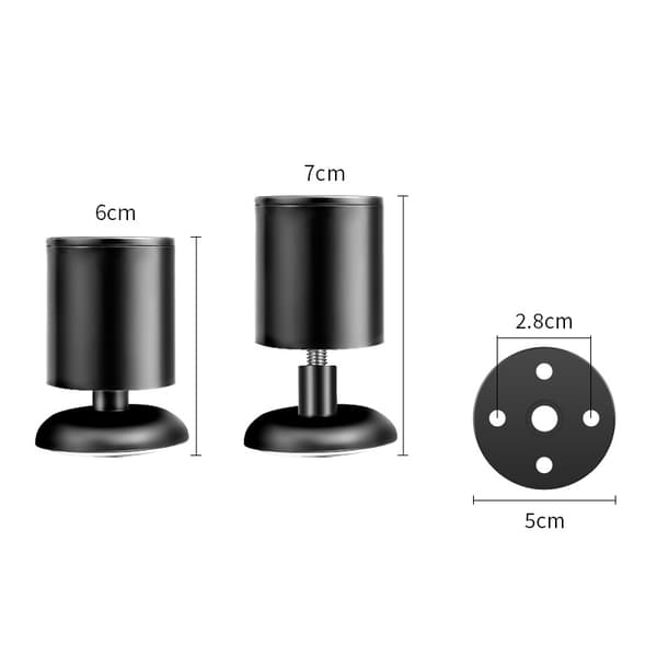 4-pack monteringsplattor för bordsben A 6 cm 6 cm