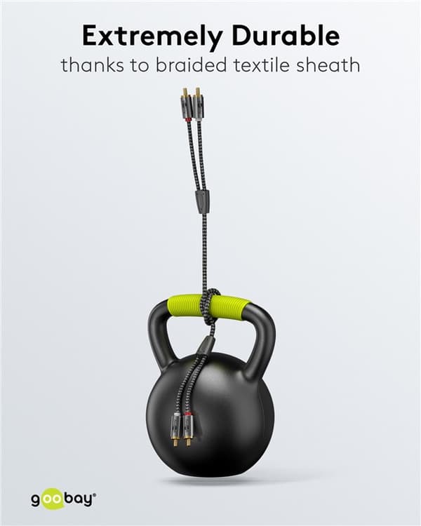 Stereo RCA-kabel, 1 m