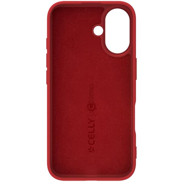 Cromo Soft rubber case iPhone 16 Röd