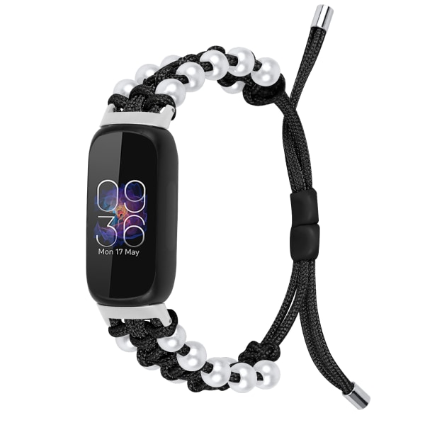 Klockband i vävt tyg Fitbit Inspire / 1 / 2 / 3 Svart