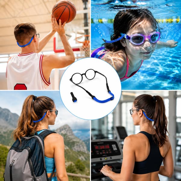 Elastiska glasögonsnoddar - Justerbara Sportband 2-pack