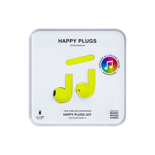 HAPPY PLUGS Hörlur Joy In-Ear TWS Neongul