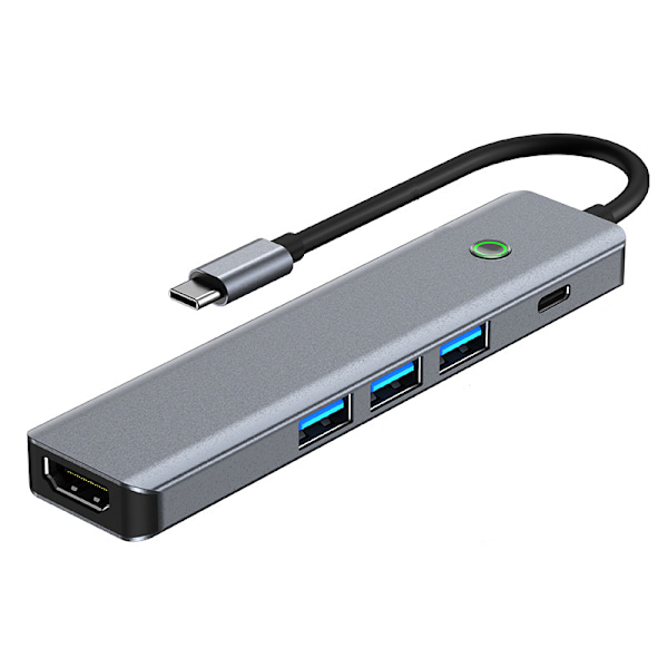 5-in-1 USB-C Hub: 4K30Hz + 3xUSB3.0 - Malli 2319