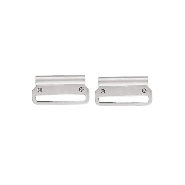 Par af urremstik - Medium Grain Silver 22 mm Silver 22 mm