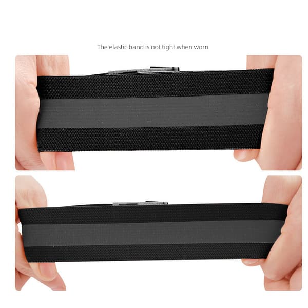 Reflekterande armband - Förbättrad synlighet för säkerhet i mörkret (4-pack) Black Black