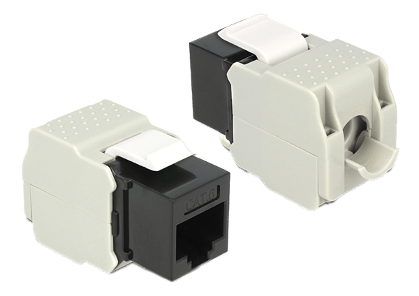 Keystone Module RJ45 jack > LSA Cat.6 UTP black