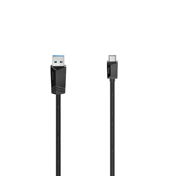Kabel USB-C - USB-A USB 3.2 5 Gbit/s 1.5m Sort