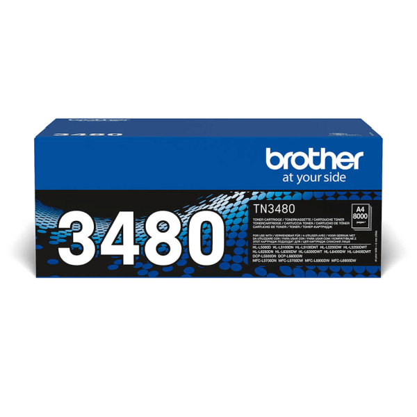 Toner TN3480 TN-3480 Svart