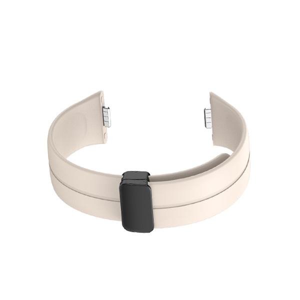 Silikonerem med magnetspænde til Huawei Fit 3 Beige