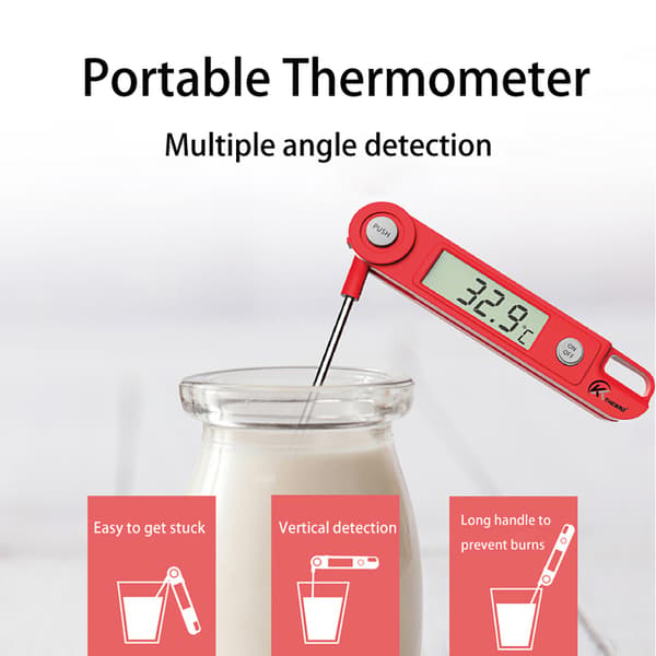 Digitalt madtermometer til køkken, grill, kaffe og mere