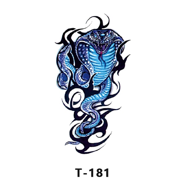 Tillfällig tatueringsdekal - Blommig hjortdesign (T181)