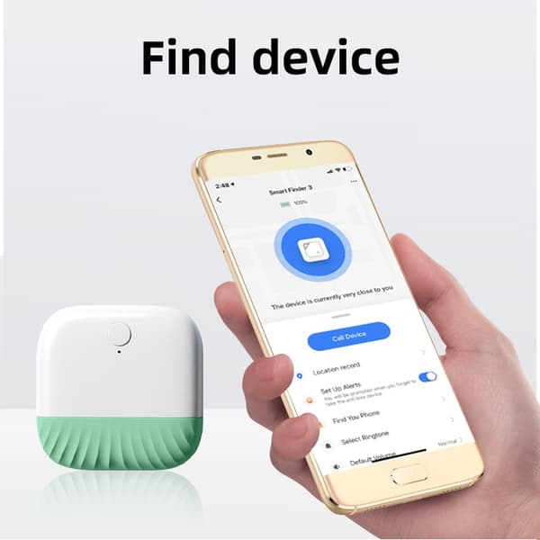 Grøn Bluetooth Anti-Tab Tracker: Tovejs Finder til Nøgler, Tasker og Mere