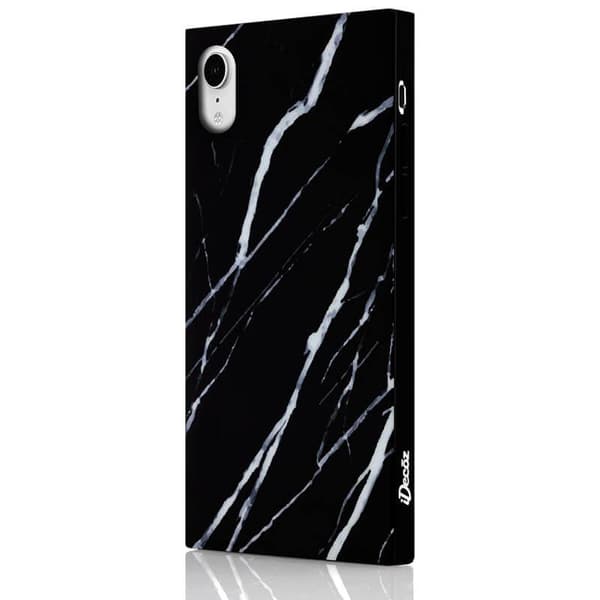 Mobilcover Sort Marmor iPhone XR