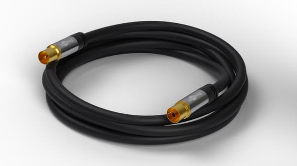 TV-antennekabel (135 dB), 4x afskærmet