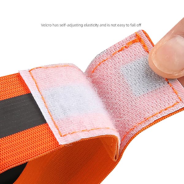 Reflekterande armband - Förbättrad synlighet för säkerhet i mörkret (4-pack) Orange Orange