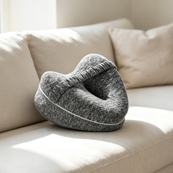 Hjärtformad Ergonomisk Benkudde - Ortopedisk Kudde Gray Gray