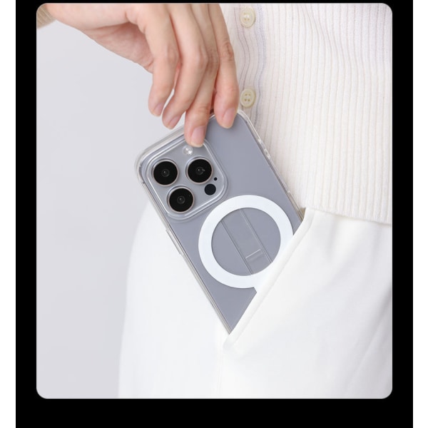Bärbart MagSafe magnetiskt telefonfodral med stativ för iPhone