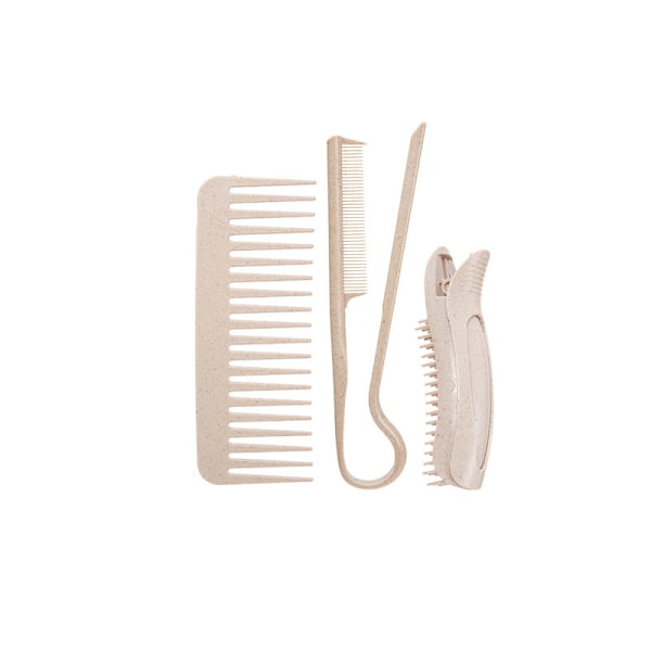 Beige Vetehalmskamset - Hårstyling & Hårbottenvård