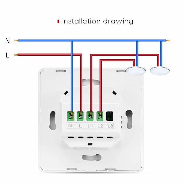 Smart switch - Wifi switch 2-polet