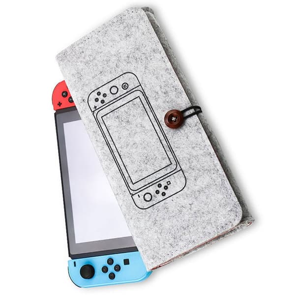 Switch Opbevaringstaske - Switch Konsol Mærke Filt Taske Grey Grey