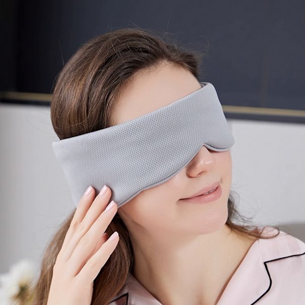 Heltäckande sovmask för ögon och öron Grå
