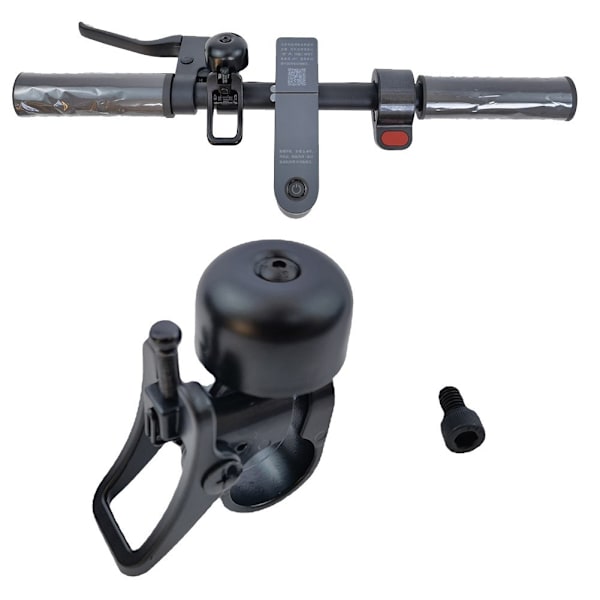 Ringeklokke til Segway, Xiaomi M365 / Pro / Pro 2 / 1S el-scooter Sort