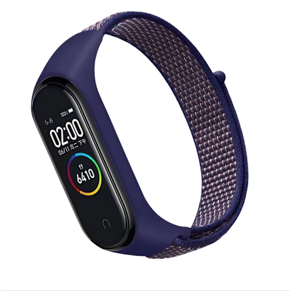 Klockarmband i Nylon för Xiaomi Band 8/9 Blå