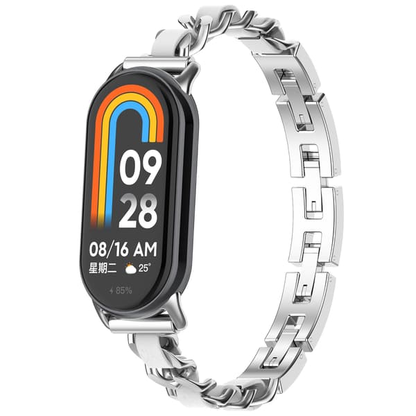 Xiaomi Band 9/9 NFC -kellonranneke Silver Silver