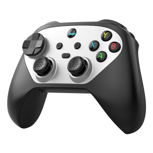 G6S Switch Bluetooth 5.3 Gamepad med Hall Joystick - Multi-Platform Understøttelse, kompatibel med Nintendo Switch Black + Silver Black + Silver
