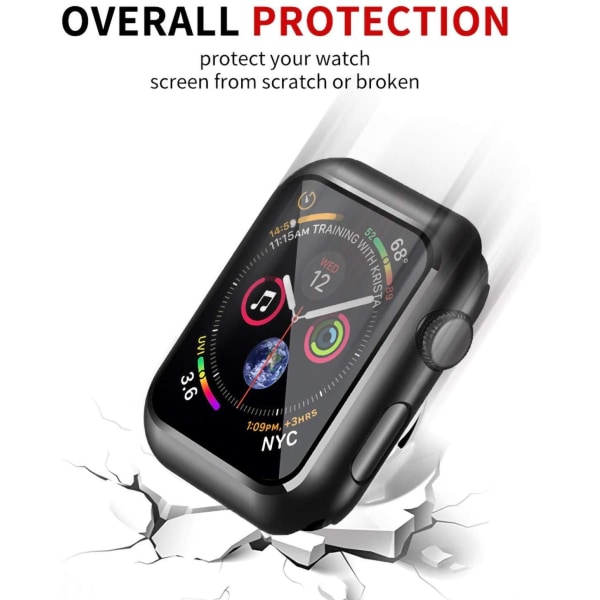 Skärmskydd Apple Watch 1/2/3 42 mm Svart