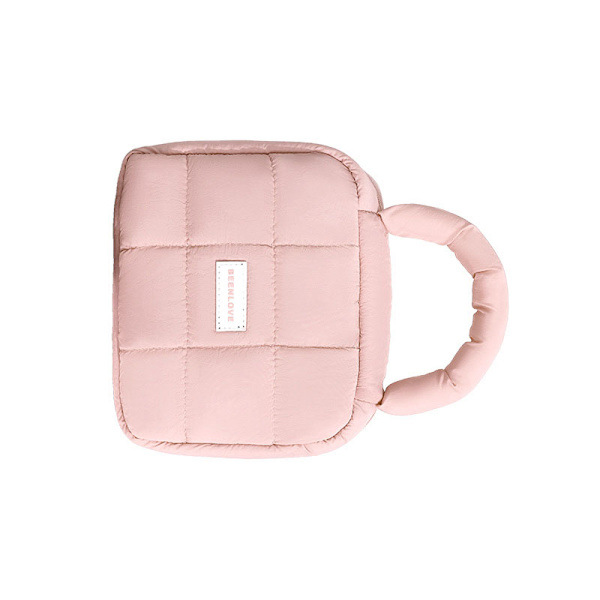 Rosa Puff Square förvaringsväska