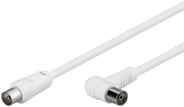 Kulmaantennikaapeli (80 dB), 2x suojattu