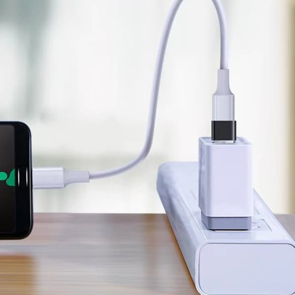 USB til USB-C adapter 4-pak – Type-C hun til USB-A han, USB 2.0 opladning og data, PD-kabel og lydkonverter, kompakt multi-farvet Silver Silver