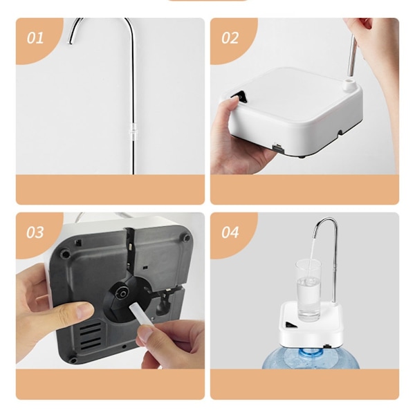 Tray Table Vattenpump - Automatisk Elektrisk Vattendispenser för Flaskvatten