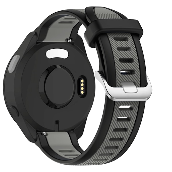 Silikone Urrem til Garmin Smartwatches Sort 20 mm