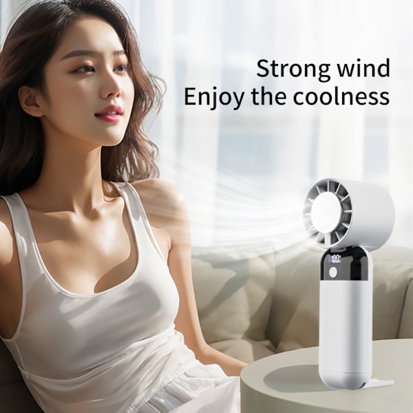 ZK03 Håndholdt Mini Køleventilator White White