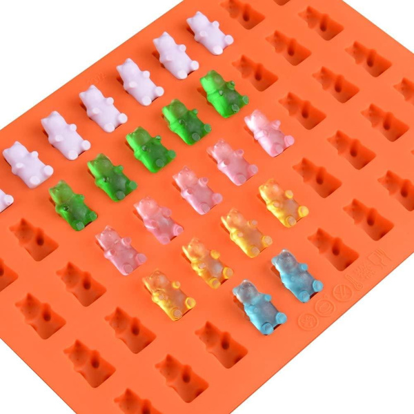 Karamellimuotoinen Gummy Bears Silikonioranssi