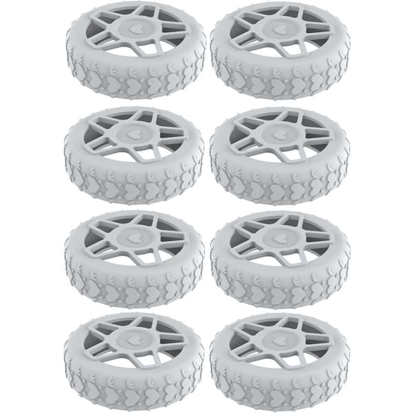 8-pack hjulskydd för resväskor Grey Model 2 Grey