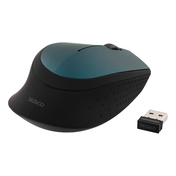 Wireless optical mouse 2.4GHz, 3 buttons w/ a scroll, green