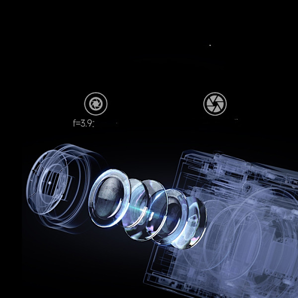 INF 5K digitalkamera med 5X optisk zoom och anti-shake-stabilisering