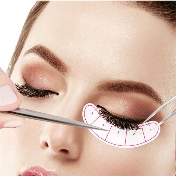 Under Eye Pads Stickers Patches för ögonfransförlängning 140 stycken Vit