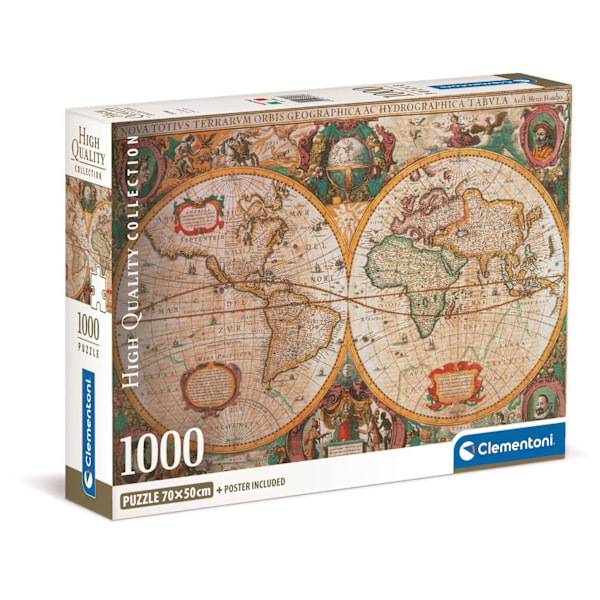 Pussel 1000 Pcs CB High Quality Collection Old Map