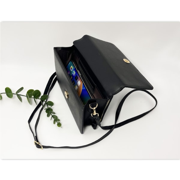 Crossbody laukku / olkalaukku naisille Musta
