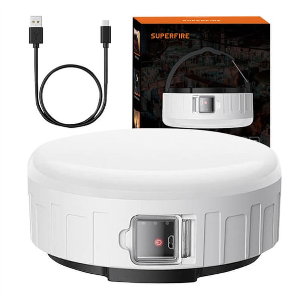 Campinglampa Superfire T25, 400lm, USB